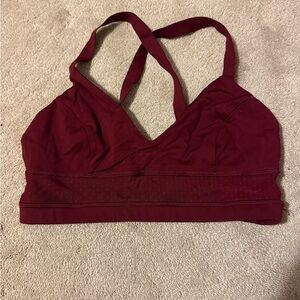 Lululemon burgundy sports bra